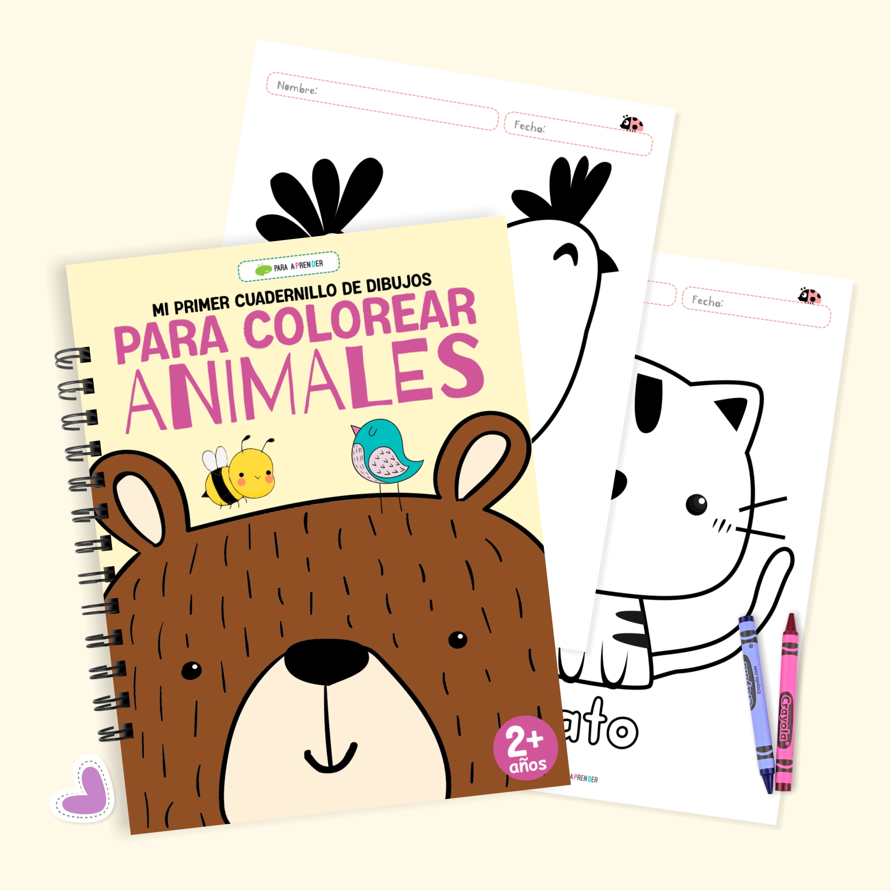 Cuadernito para colorear animales